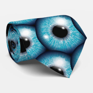 Realistic Blue Eyes – Exclusive Retro Art  Tie