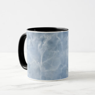 Realistic Blue Marble Design Mug