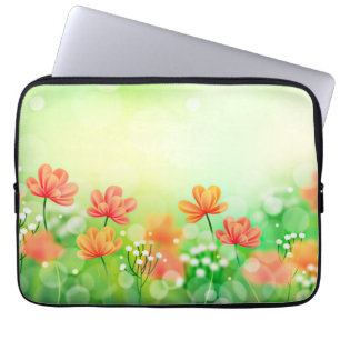 Realistic Blurred Spring Background-52374 Laptop Sleeve