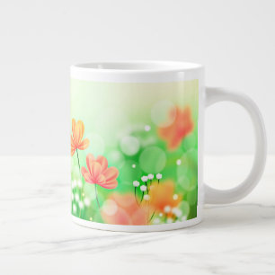 Realistic Blurred Spring Background-52374 Large Coffee Mug