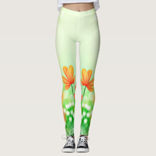 Realistic Blurred Spring Background-52374 Leggings