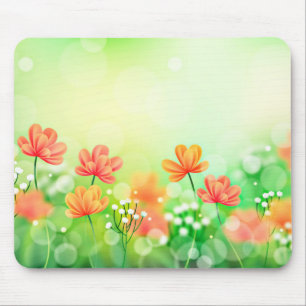 Realistic Blurred Spring Background-52374 Mouse Mat
