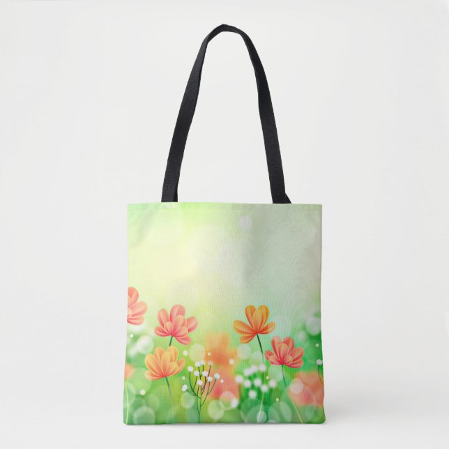 Realistic Blurred Spring Background-52374 Tote Bag (Front)