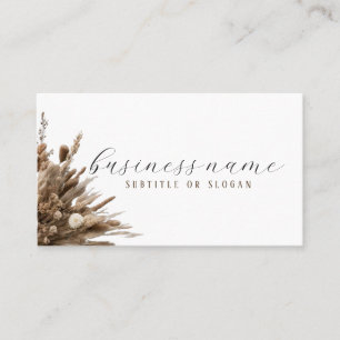 Realistic Boho Flower Business Card