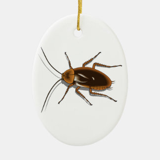 Realistic Brown Cockroach Insect Ceramic Tree Decoration
