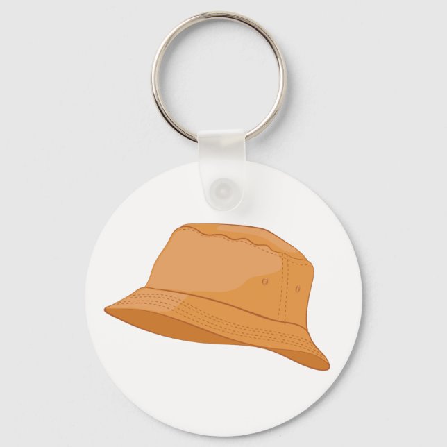 Realistic Bucket Hat Key Ring (Front)