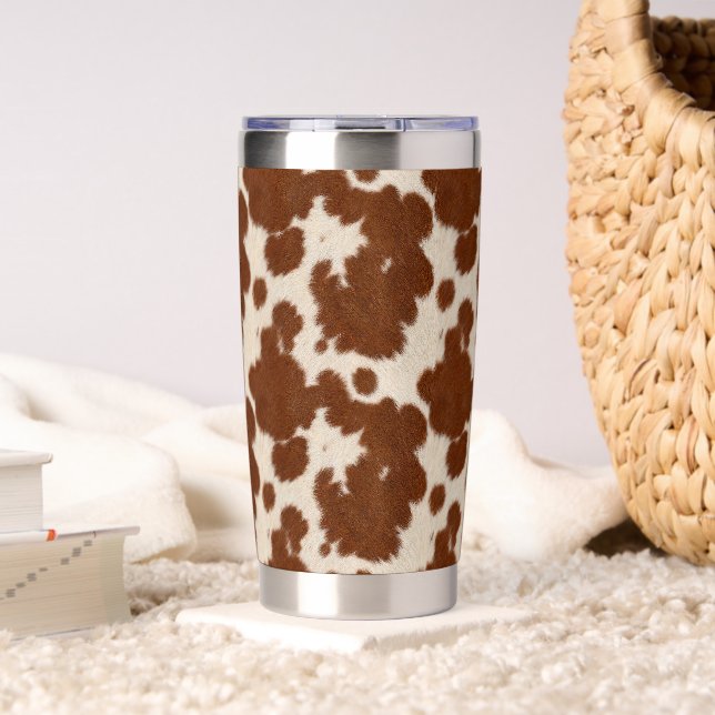 Realistic Calf Hide Pattern Insulated Tumbler (Living Room (Rotated))