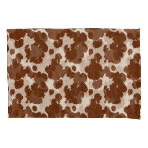 Realistic Calf Hide Pattern Pillowcase