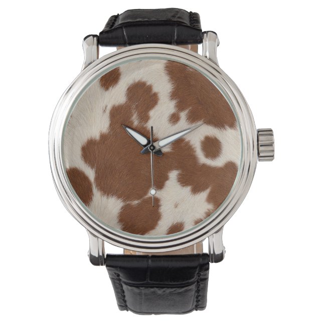 Realistic Calf Hide Pattern Watch (Front)