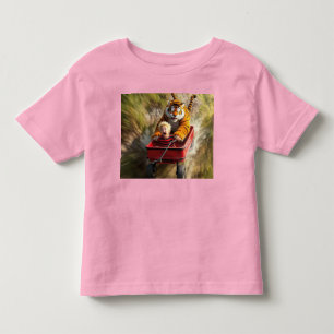 Realistic Calvin and Hobbes Toddler Tee