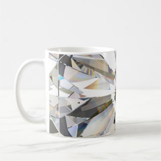 Realistic Diamond: 3D Close-Up Coffee Mug