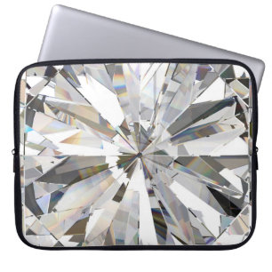 Realistic Diamond: 3D Close-Up Laptop Sleeve