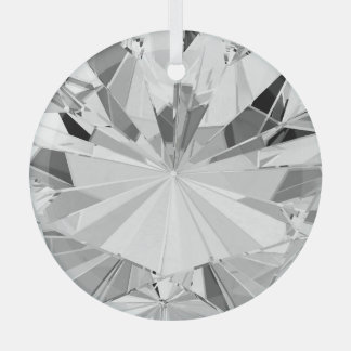 Realistic Diamond: 3D Texture Close-Up Glass Tree Decoration