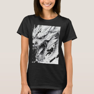Realistic Dragon Drawing Sticker1  T-Shirt