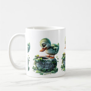 Realistic Duckling Kissing the Blarney Stone Coffee Mug