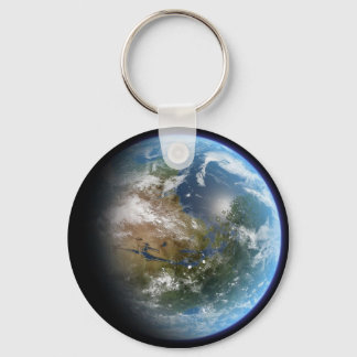Realistic Earth Key Ring