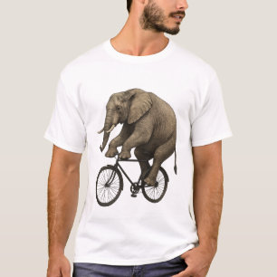 Realistic Elephant on a Bike – Funny Animal Design