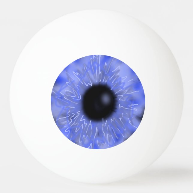 Realistic Eyeball Ping Pong Ball Blue SFX Scary (Front)