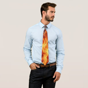Realistic fire  tie