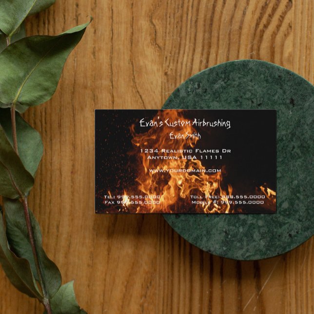 Realistic Flames Business Card (Creator Uploaded)