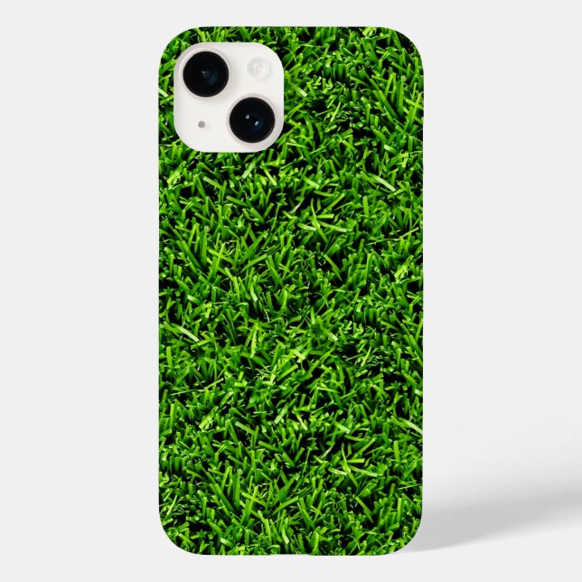   Realistic Grass Photo Texture Funny Bright Green Case-Mate iPhone Case (Back)