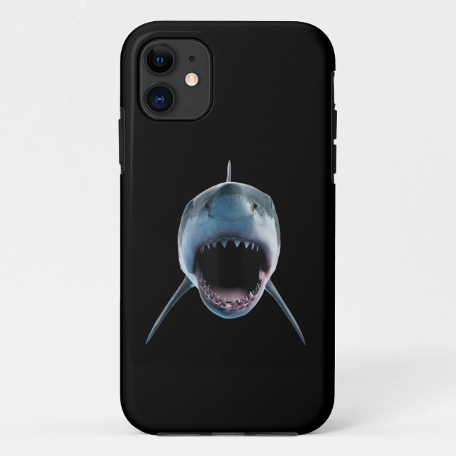 realistic great white shark Attack for lovers  Case-Mate iPhone Case (Back)