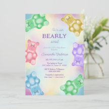 Realistic Gummy Bear Baby Shower Party Invitation