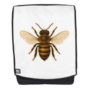Realistic Honey Bee Design Backpack