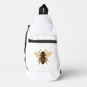 Realistic Honey Bee Design Sling Bag