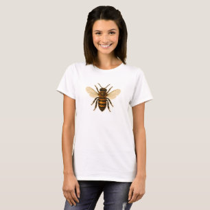 Realistic Honey Bee Design T-Shirt