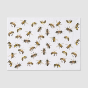 Realistic Honeybee Wrap or Decoupage Tissue Paper
