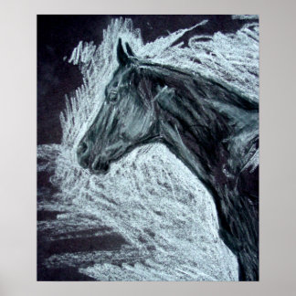Realistic Horse Paintings ..Quarter Horse Pictures Poster