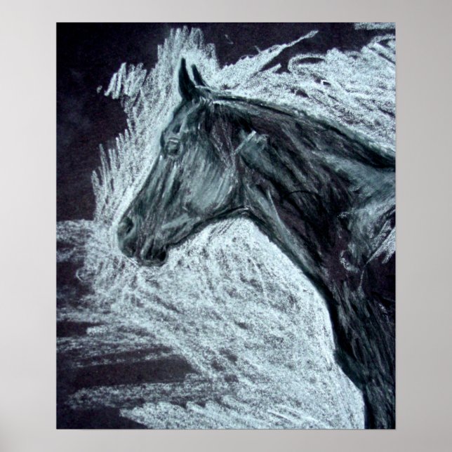 Realistic Horse Paintings ..Quarter Horse Pictures Poster (Front)