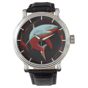 Realistic Illustration   Great White Shark Watch
