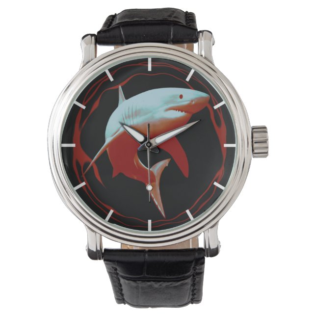 Realistic Illustration | Great White Shark Watch (Front)