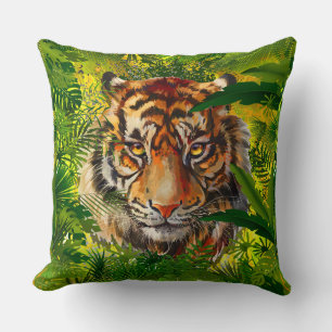 Realistic Jungle Tiger Pillow - Tiger