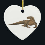 Realistic Komodo Dragon/Monitor Lizard Ceramic Tree Decoration<br><div class="desc">Realistic Komodo Dragon Lizard. Makes a great gift! About the komodo dragon: The Komodo dragon, also known as the Komodo monitor, is a large species of lizard found in the Indonesian islands of Komodo, Rinca, Flores, Gili Motang, and Padar. A member of the monitor lizard family Varanidae, it is the...</div>