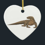 Realistic Komodo Dragon/Monitor Lizard Ceramic Tree Decoration<br><div class="desc">Realistic Komodo Dragon Lizard. Makes a great gift! About the komodo dragon: The Komodo dragon, also known as the Komodo monitor, is a large species of lizard found in the Indonesian islands of Komodo, Rinca, Flores, Gili Motang, and Padar. A member of the monitor lizard family Varanidae, it is the...</div>