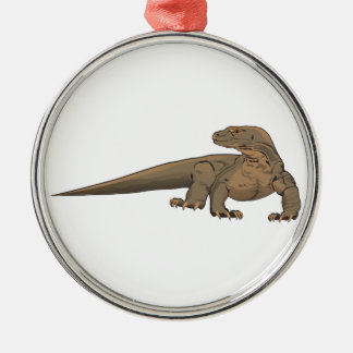 Realistic Komodo Dragon/Monitor Lizard Metal Tree Decoration