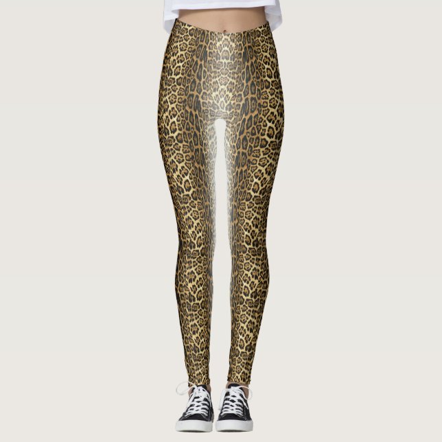 Realistic leopard leggings (Front)