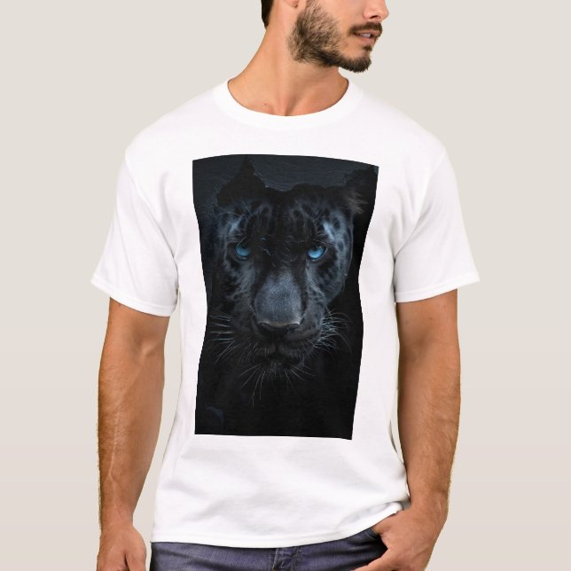 Realistic Lion Portrait Front View T-Shirt (Front)