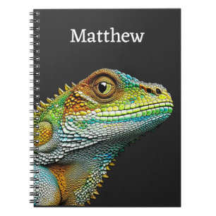 Realistic Lizard Iguana Personalised Notebook