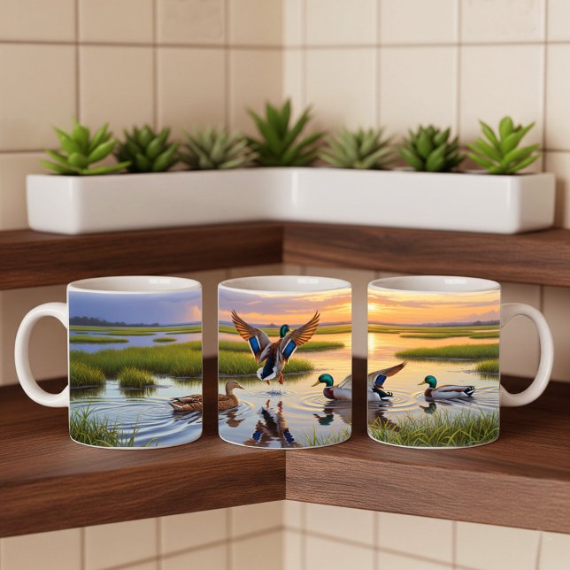 Realistic Mallard Digital Painting Mug Wrap Design (Creator Uploaded)