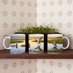 Realistic Mallard Digital Painting Mug Wrap Design
