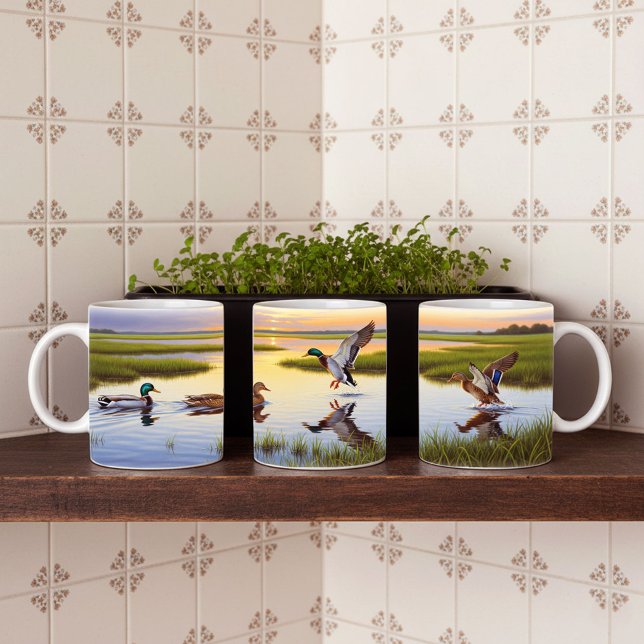 Realistic Mallard Digital Painting Mug Wrap Design (Creator Uploaded)