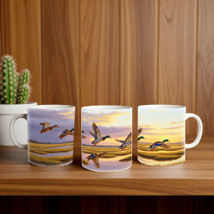 Realistic Mallard Digital Painting Mug Wrap Design