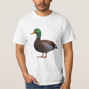 Realistic Mallard Duck Image on Transparent Backgr T-Shirt