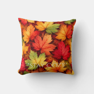 Realistic Maple Leaf Custom Cushion