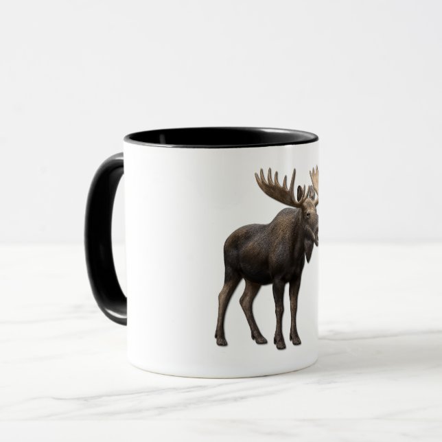 REALISTIC MOOSE DESIGN. SAMER BRASIL MUG (Front Left)