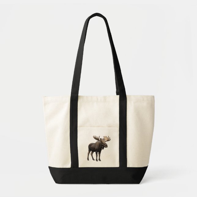 REALISTIC MOOSE DESIGN. SAMER BRASIL TOTE BAG (Front)